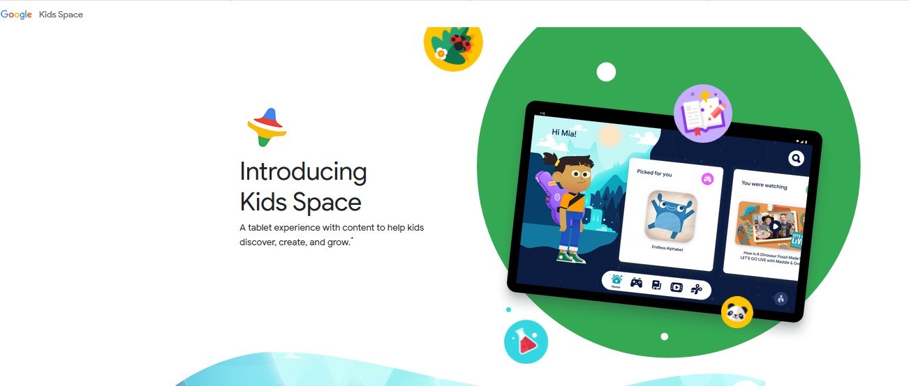 Google Kids Space tampilan website (Families.Google)